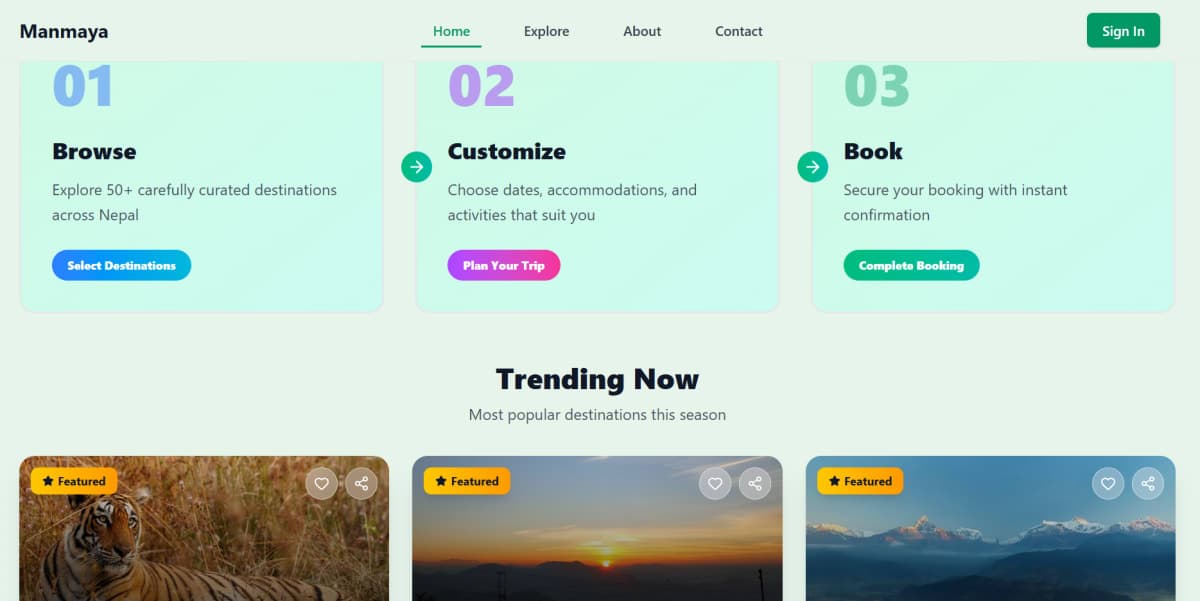 Manmaya Hospitality Consultancy — Website